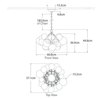 TALIA - Glass chandelier by Visual Comfort Europe - view 3
